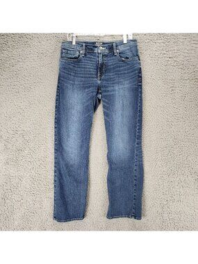Reclaim Jeans Womens 32 Petite Blue Stretch Denim Regular Bootcut